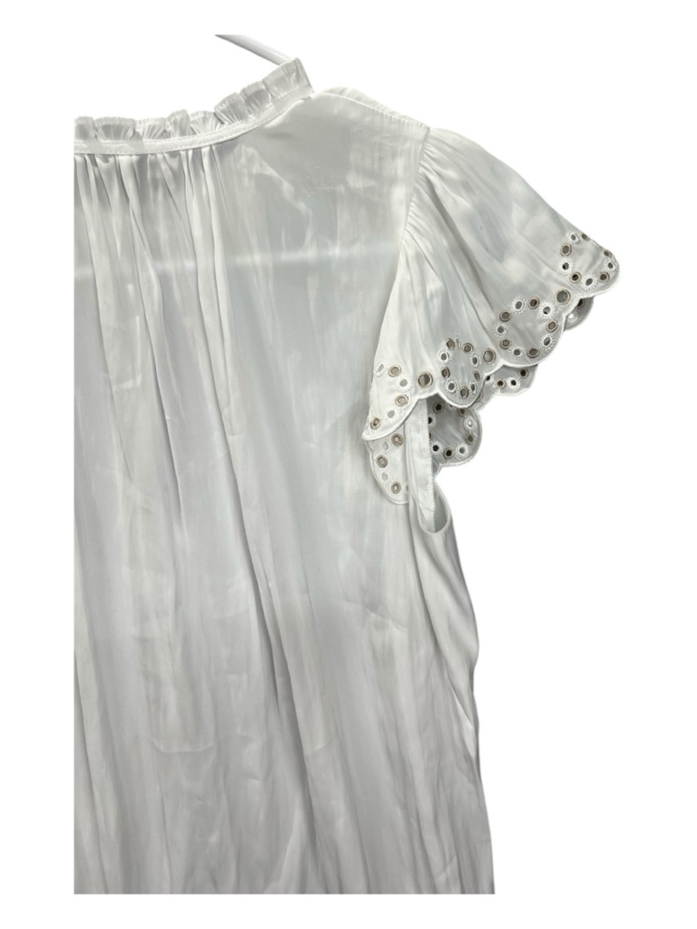 Ramy Brook Cream Ruffled Relaxed Blouse - Picture 6 of 15